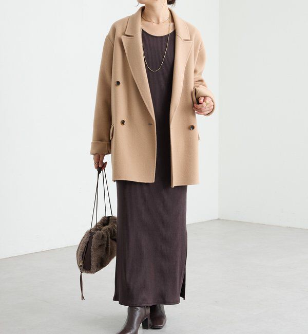  「【全骨格細見え】NEW2WAYロングリブワンピース」|ワンピース|