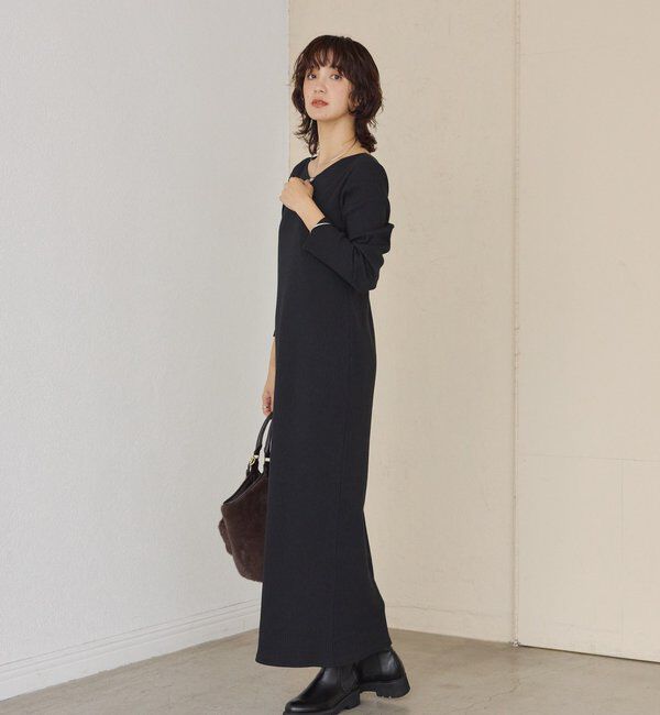  「【全骨格細見え】NEW2WAYロングリブワンピース」|ワンピース|