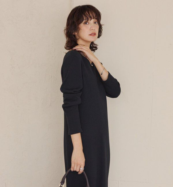  「【全骨格細見え】NEW2WAYロングリブワンピース」|ワンピース|