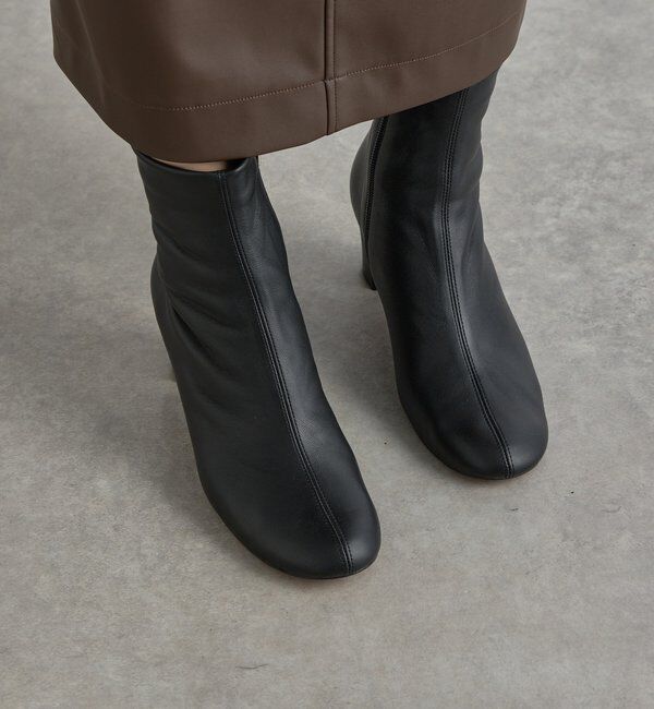  「【安定感◎】ラウンドトゥショートブーツ」|ショートブーツ|