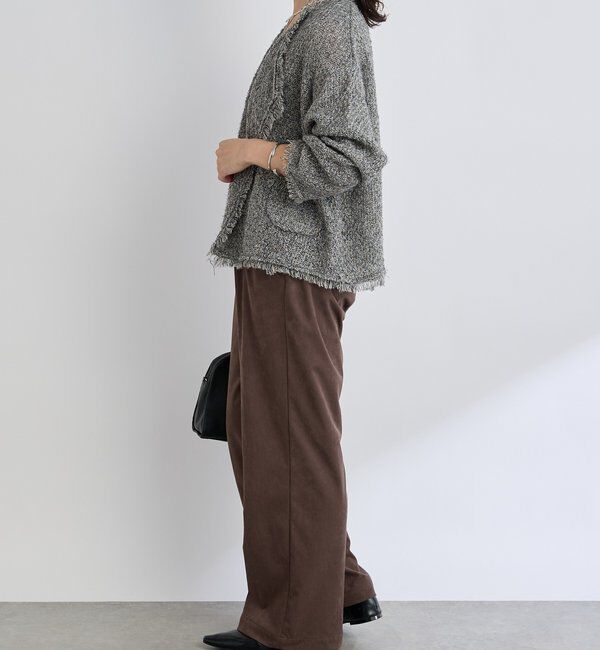  「【品のある着こなしに】リンクスツイードカーデ」|カーディガン|