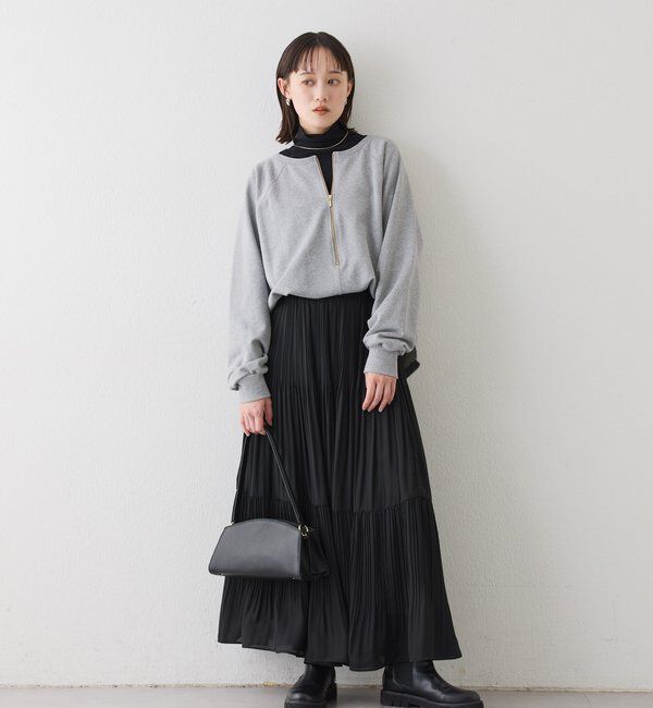  「予約【新色追加/抜け感◎】ハーフZIPスウェット」|Tシャツ・カットソー|