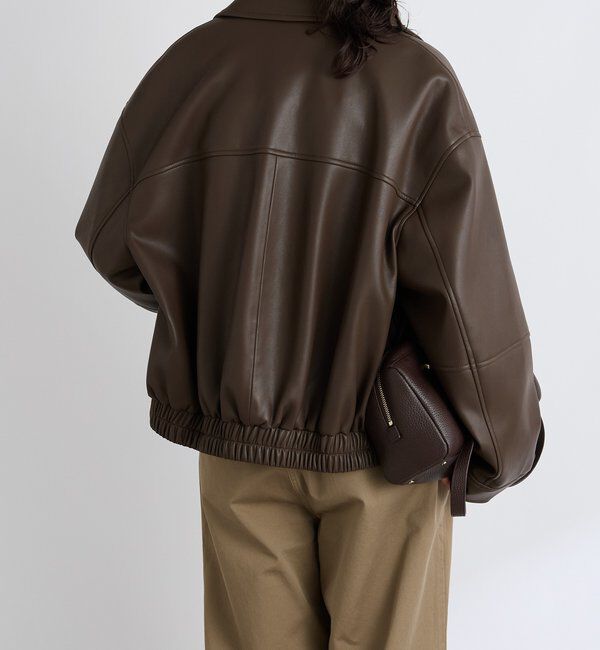  「【洗練された着こなしに】合皮ブルゾン」|ブルゾン・スタジャン|