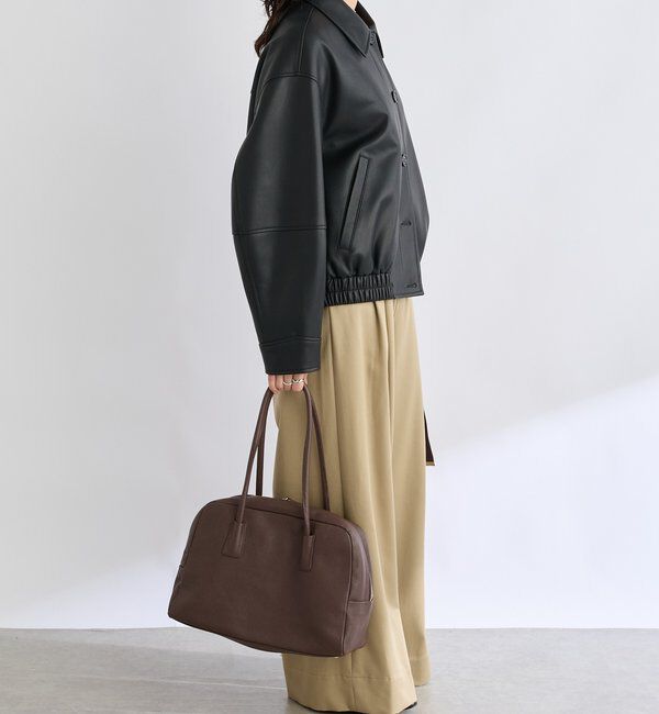  「【洗練された着こなしに】合皮ブルゾン」|ブルゾン・スタジャン|