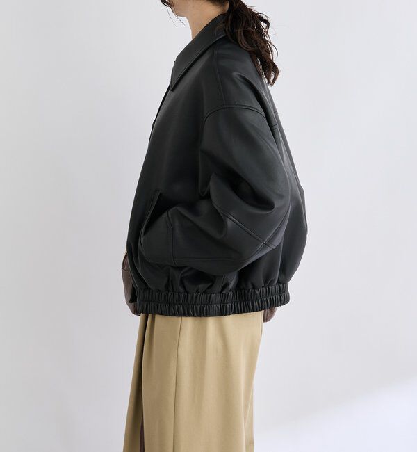  「【洗練された着こなしに】合皮ブルゾン」|ブルゾン・スタジャン|