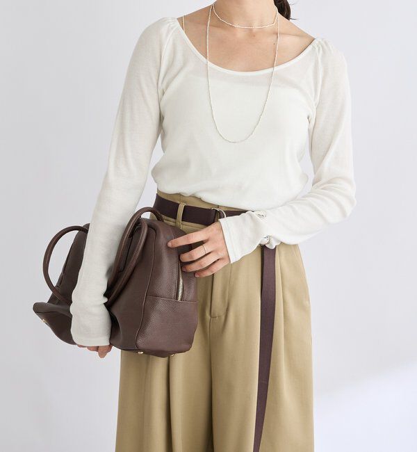  「【リバイバル/新色追加】バレリーナネックカットソー」|Tシャツ・カットソー|