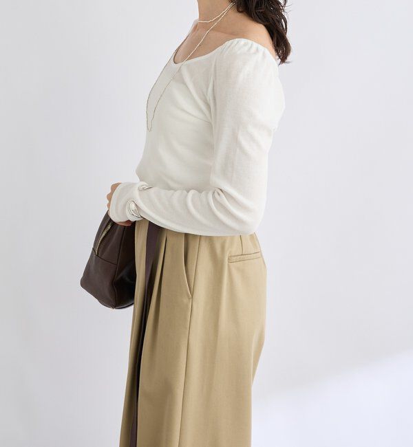  「【リバイバル/新色追加】バレリーナネックカットソー」|Tシャツ・カットソー|