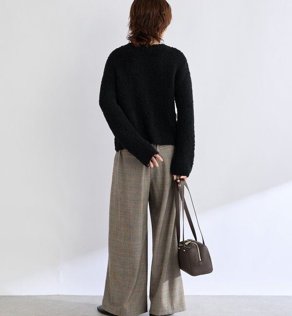  「【オンオフ使える】ウールボアニットジャケット」|カーディガン|