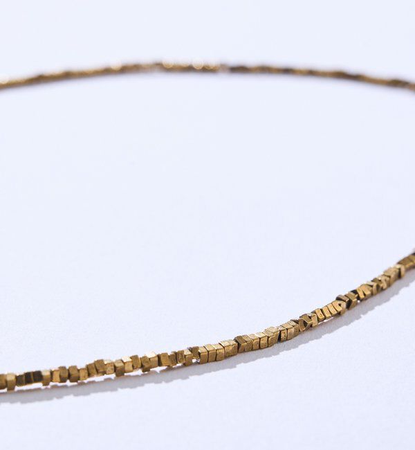  「【首元にアクセント】ヘマタイトショートネックレス3」|ブローチ・コサージュ|