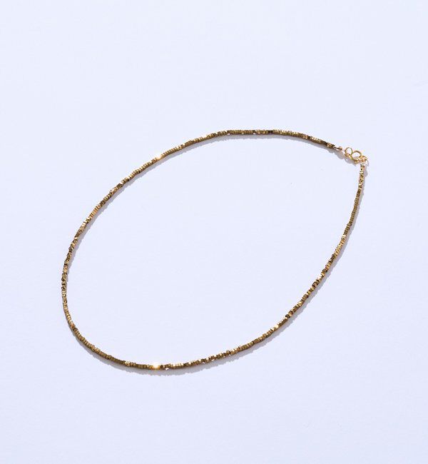  「【首元にアクセント】ヘマタイトショートネックレス3」|ブローチ・コサージュ|