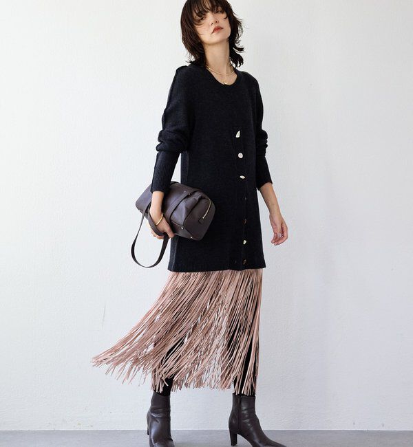  「予約【a Nice （ア ・ニース）】フリンジスカート」|スカート|