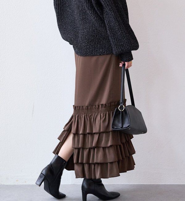  「【着映え◎】フリルタイトスカート」|スカート|