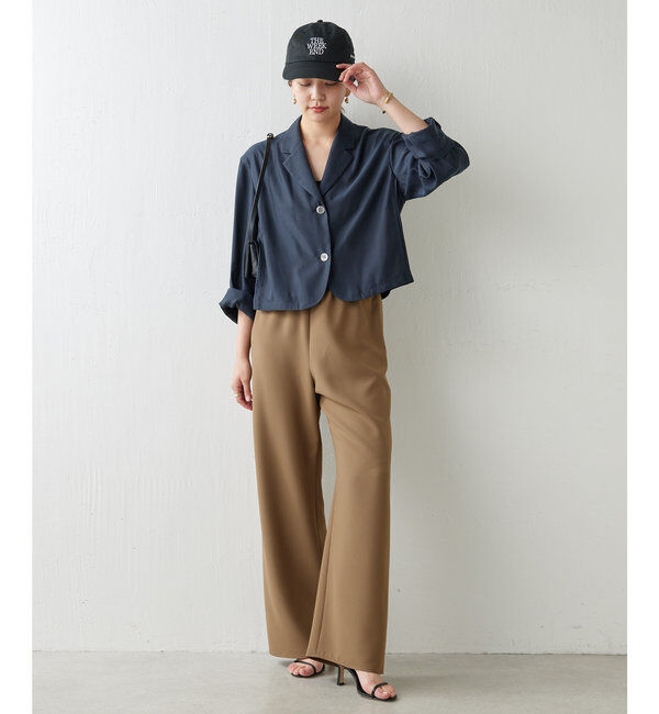  「【CHIKAコラボ】【美脚パンツ】ワイドドロストパンツ」|その他|