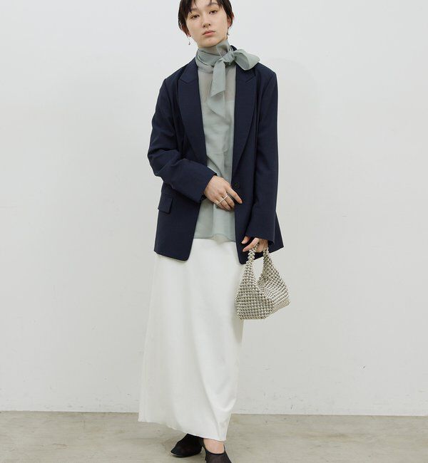  「【新色登場！】【3サイズ展開】ストレッチマキシタイトスカート2」|スカート|ホワイト