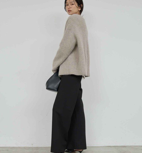  「ファーVネックカーディガン」|ニット・セーター|