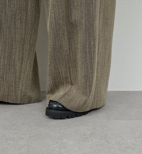  「【3サイズ展開】【セットアップ対応】ダブルタックツイードパンツ」|チノ|
