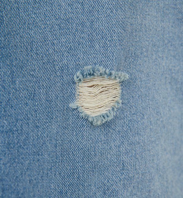  「【PEAS】スラッシュデニムパンツ」|デニム|