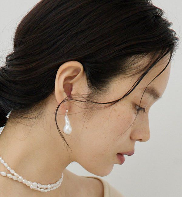  「【25th記念アイテム】【2.718】オイスターパールピアス」|リング|