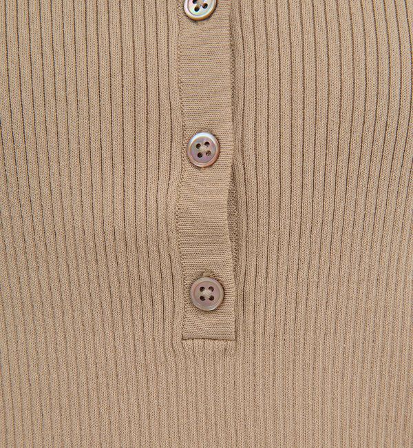  「スクエアヘンリーネックニット」|ニット・セーター|