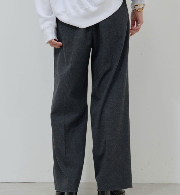  「タックワイドストレートパンツ」|チノ|