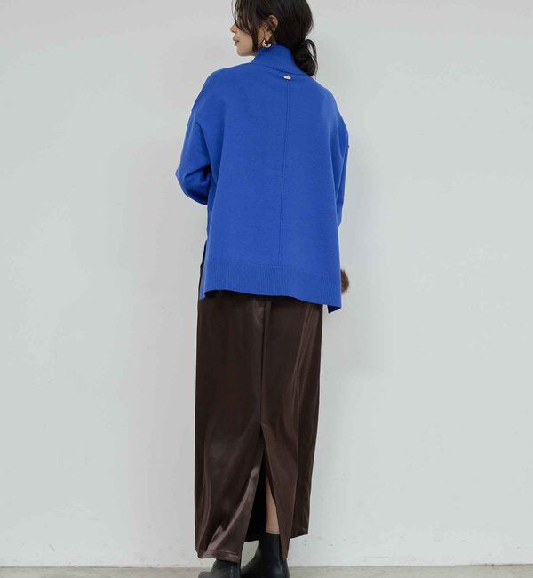  「【手洗い可】【全骨格対応】オーバータートルニット」|ニット・セーター|