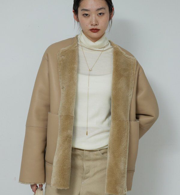  「【2way】リバーシブルフェイクムートンコート」|その他|