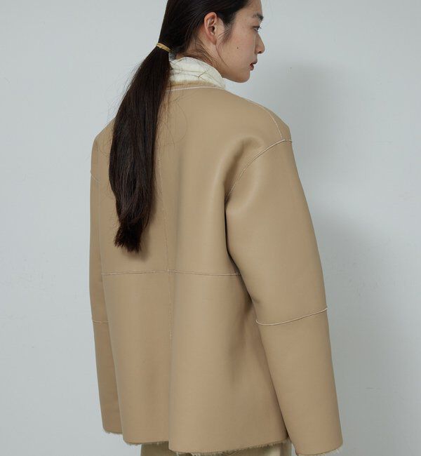  「【2way】リバーシブルフェイクムートンコート」|その他|