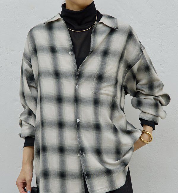  「オンブレチェックシャツ」|シャツ・ブラウス|