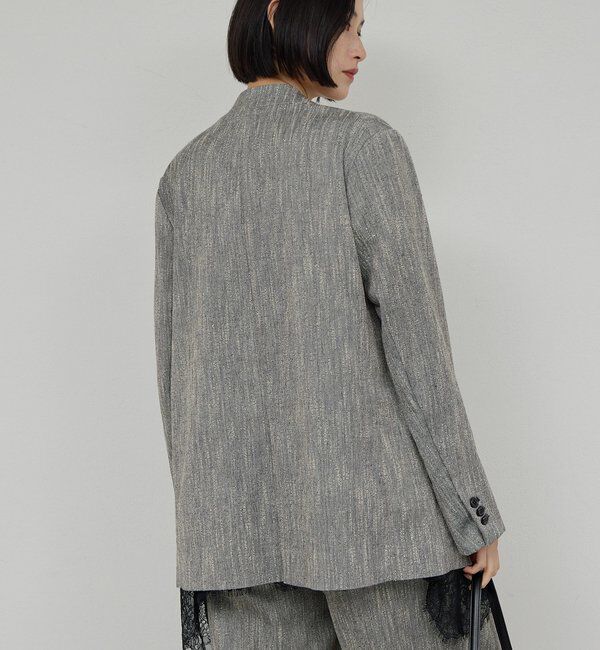  「【セットアップ対応】ノーカラーツイードジャケット」|その他|