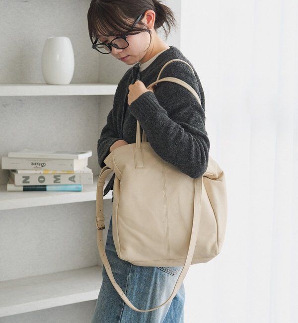  「レザー2WAYトートバッグ」|トートバッグ|