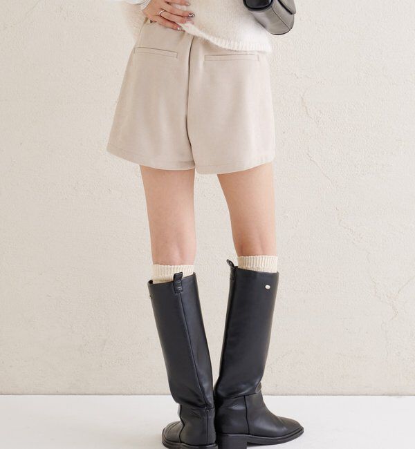  「フェイクスウェードショートパンツ」|チノ|
