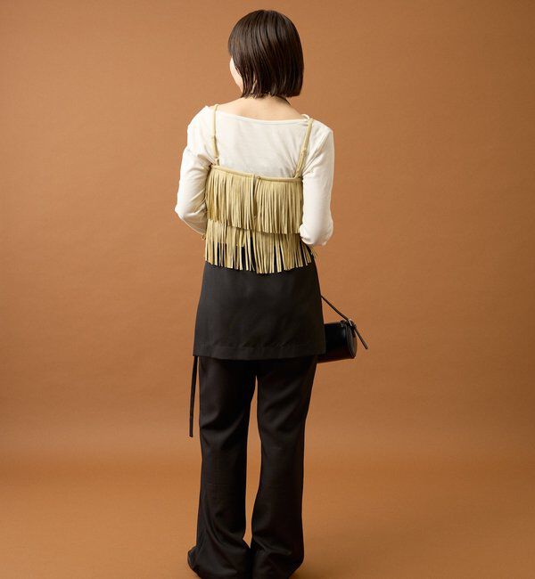  「フェイクスウェードフリンジビスチェ」|シャツ・ブラウス|