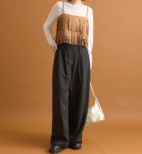  「フェイクスウェードフリンジビスチェ」|シャツ・ブラウス|