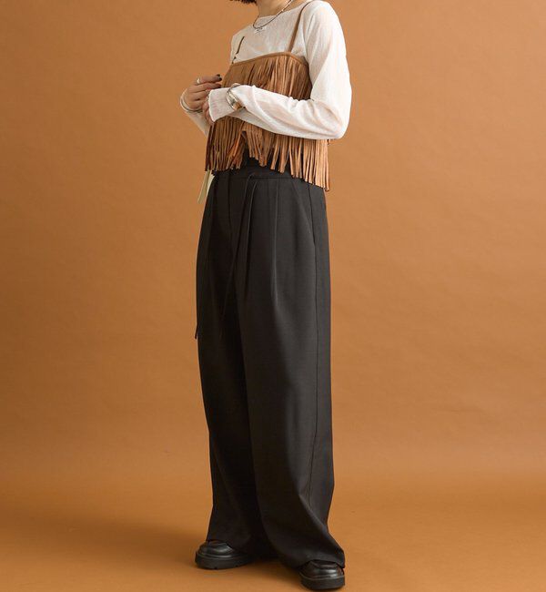  「フェイクスウェードフリンジビスチェ」|シャツ・ブラウス|