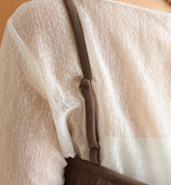  「フェイクスウェードフリンジビスチェ」|シャツ・ブラウス|