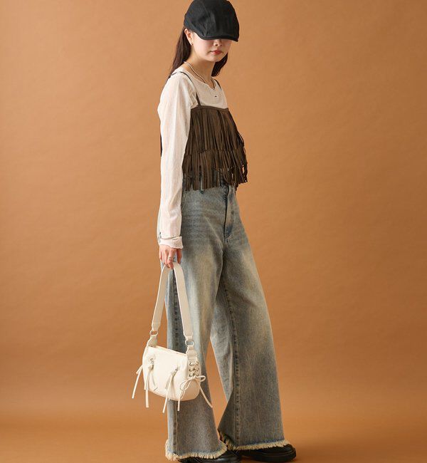  「フェイクスウェードフリンジビスチェ」|シャツ・ブラウス|