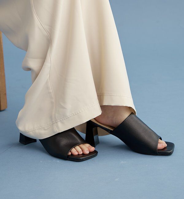  「スクエアミュール」|パンプス|