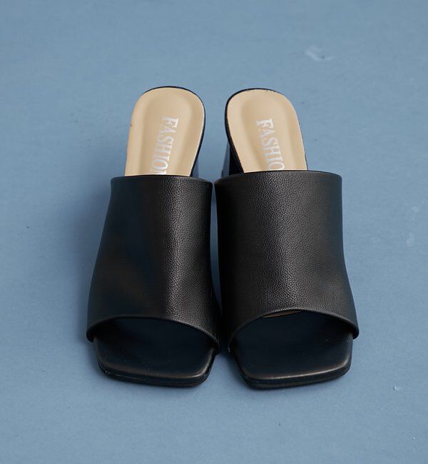  「スクエアミュール」|パンプス|