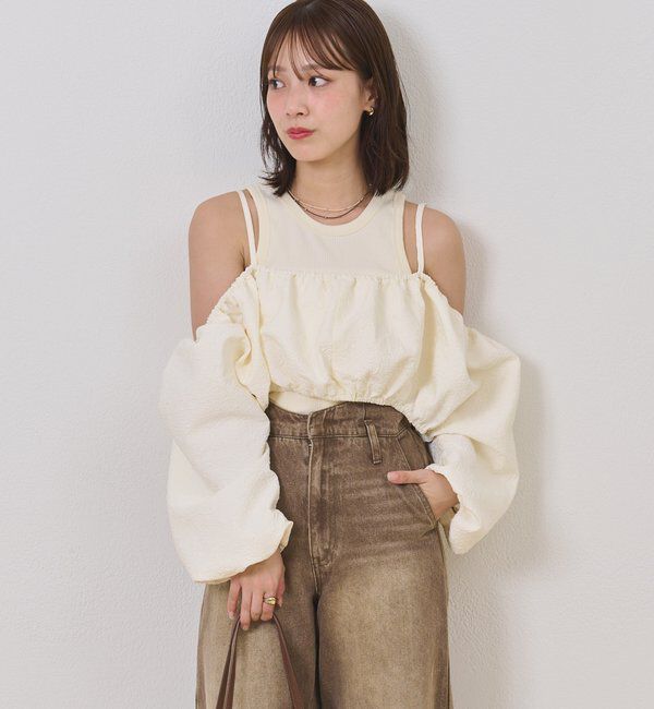  「【@sktnnm企画】ホイップブラウスセットワンピース」|ワンピース|