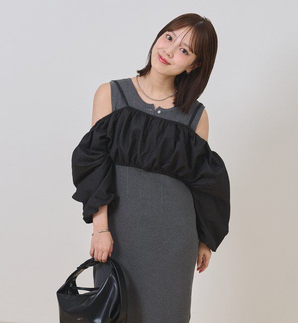  「【@sktnnm企画】ホイップブラウスセットワンピース」|ワンピース|