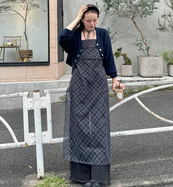  「Vボタンカーディガン」|カーディガン|