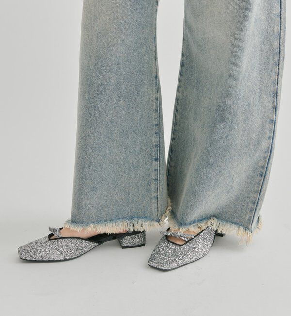  「スクエアトゥリボンパンプス」|パンプス|