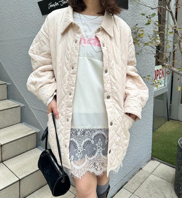  「襟付きキルティングジャケット」|その他|