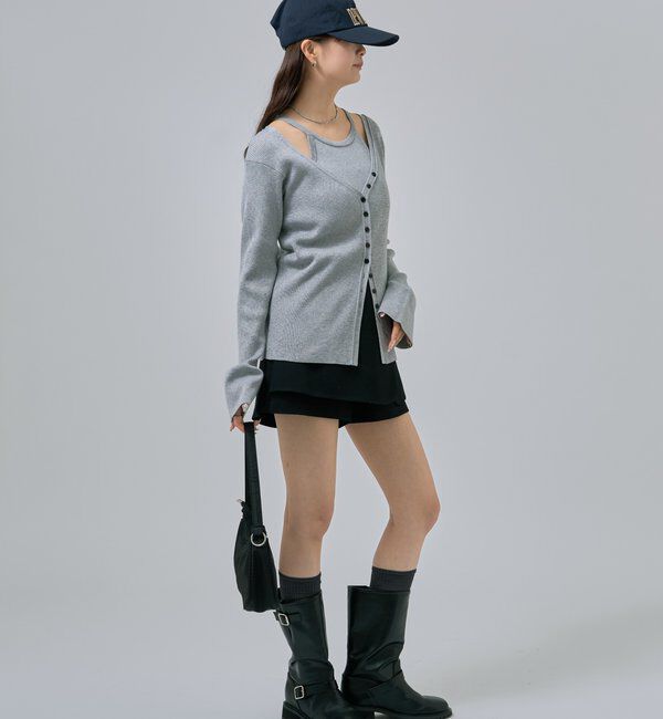  「アメスリニットカーデSET」|カーディガン|