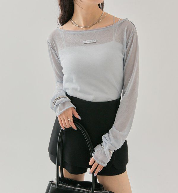  「ラメシアープルオーバー」|Tシャツ・カットソー|