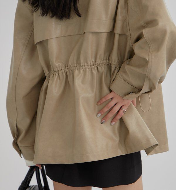  「ドロストフェイクレザーブルゾン」|ブルゾン・スタジャン|