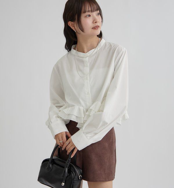  「ウェーブフリルブラウス」|シャツ・ブラウス|