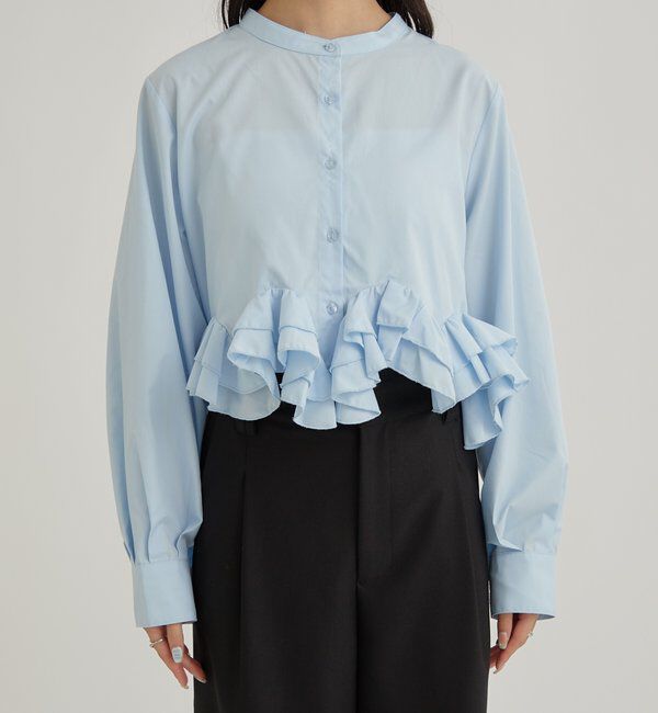  「ウェーブフリルブラウス」|シャツ・ブラウス|