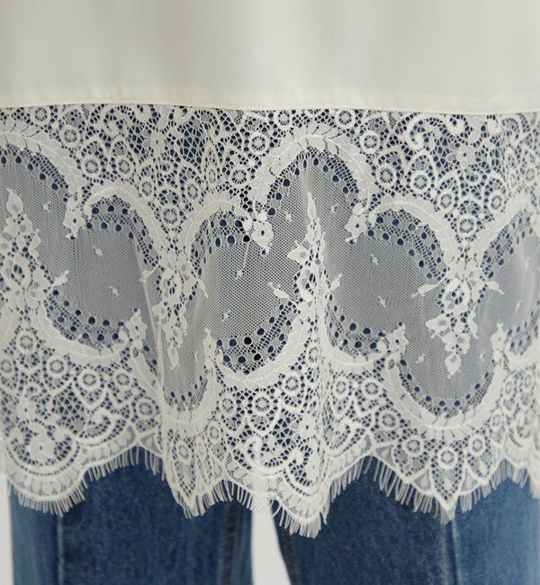  「レースサテンキャミソール」|シャツ・ブラウス|