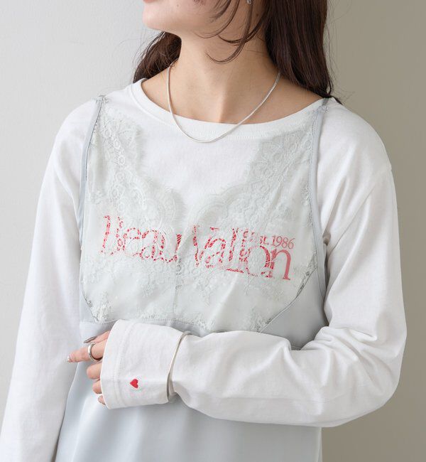  「レースサテンキャミソール」|シャツ・ブラウス|